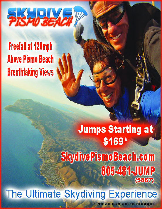 Skydive Pismo Beach San Luis Obispo County Visitors Guide