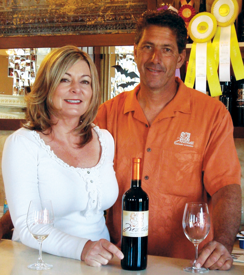 Angela and Darren Mitchell, owners of Mitchella Vineyard and Winery.