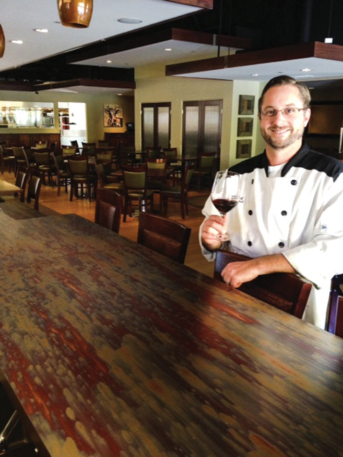 Executive chef Ryan Swarthout crafted his menu drawing on inspiration acquired by his many years of living and working in Paso Robles. 