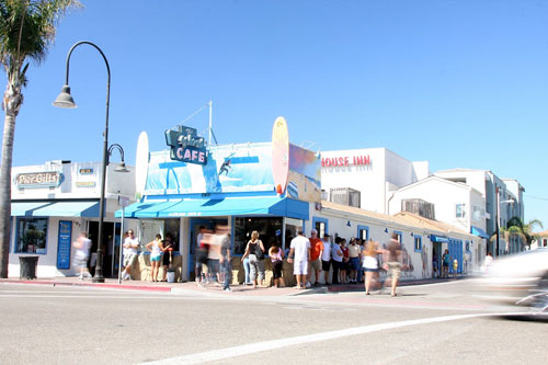 Customers line up around the block to try Splash Cafe's legendary clam chowder.