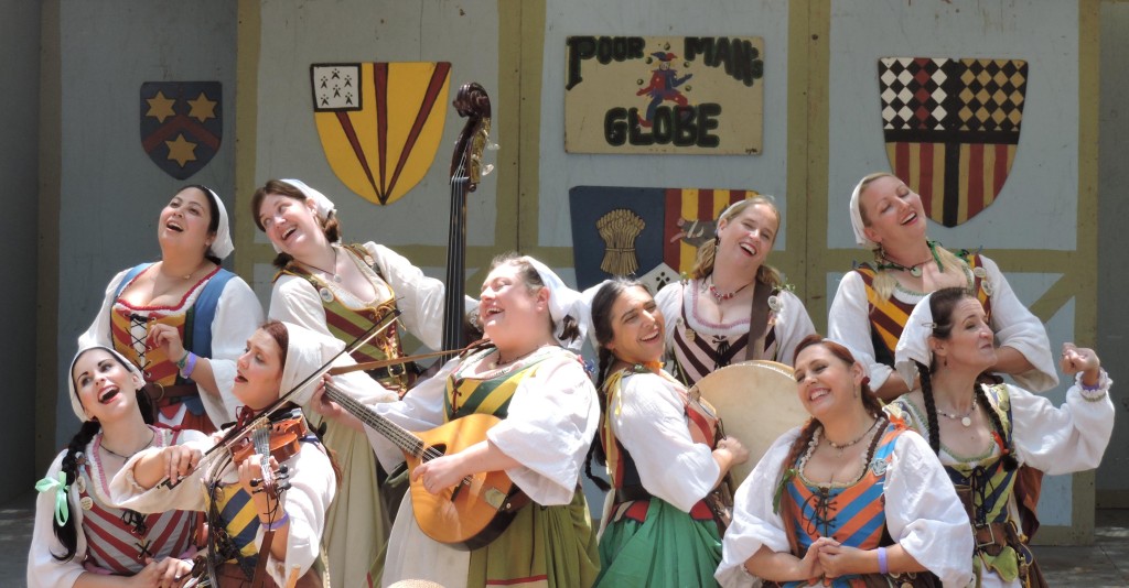 The Merry Wives of Windsor perform at the San Luis Obispo Renaissance Festival. 