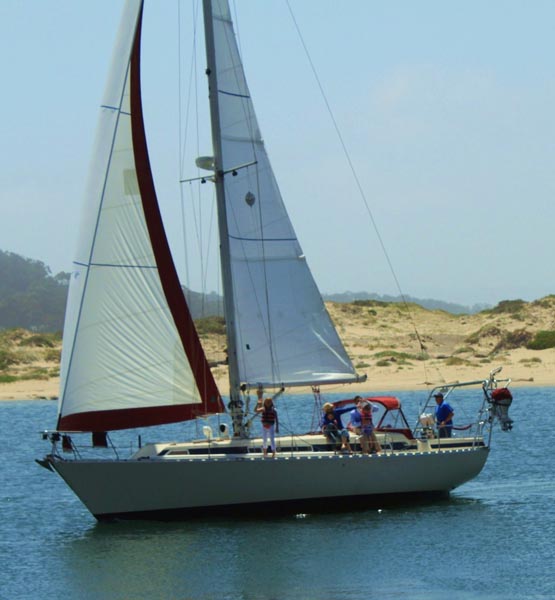 Kids taking sailing lessons