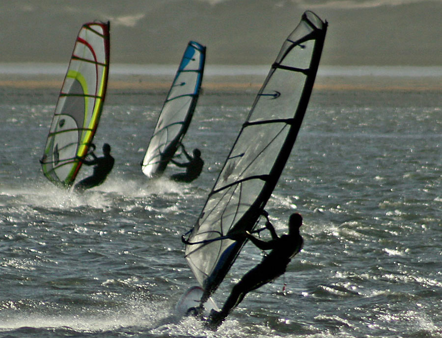 Morro Bay windsurfing