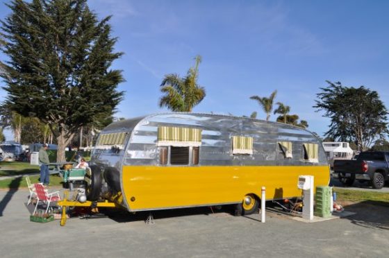 Vintage RV rally Pismo Beach