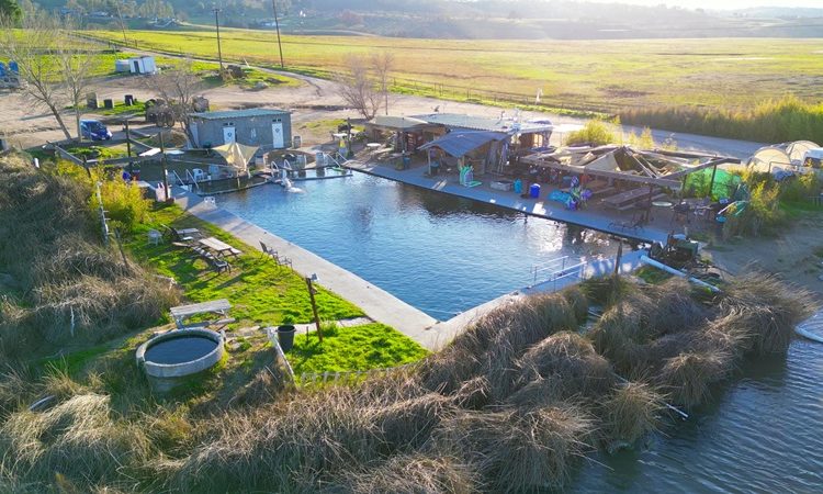 Paso Robles hot springs Franklin Pond