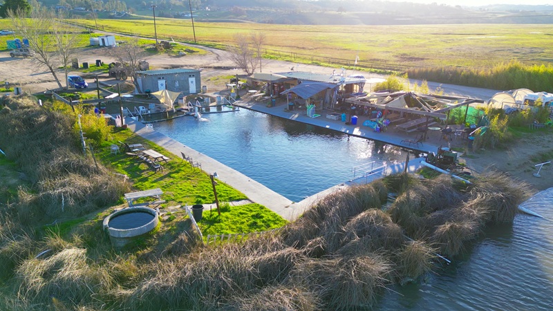 Paso Robles hot springs Franklin Pond