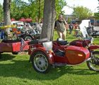 Vintage sidecars at Paso Robles Downtown City Park